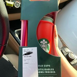 Starbucks holiday cold cups